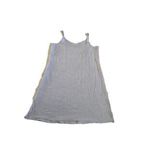 Flax Linen Spaghetti Strap Dress Size Large in Oatmeal